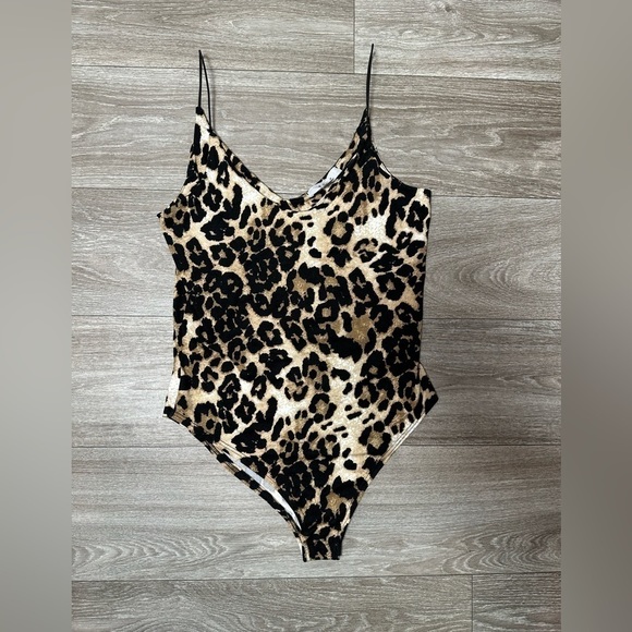 GAZE Leopard Print Bodysuit, Size Small, NWOT - Picture 8 of 9
